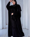 Women's Black Velvet Prayer Dress