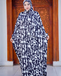 Women's Black & White Satin Isdal