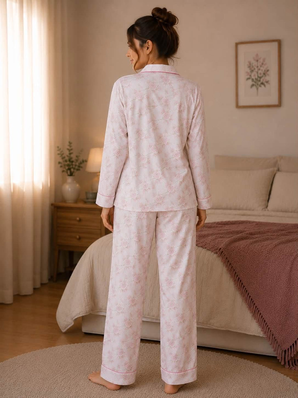 Women’s Floral Print Pajama Set