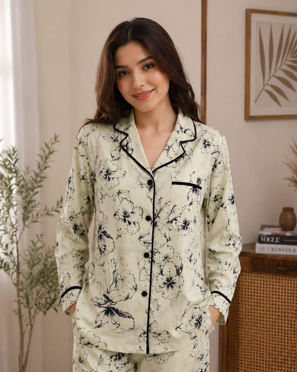 Women’s Floral Print Pajama Set